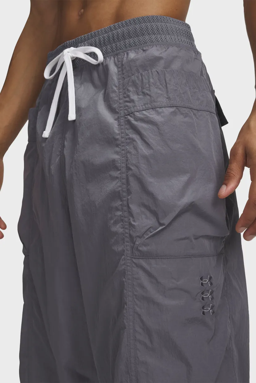 Мужские серые спортивные брюки UA Hoops Woven Pant 4