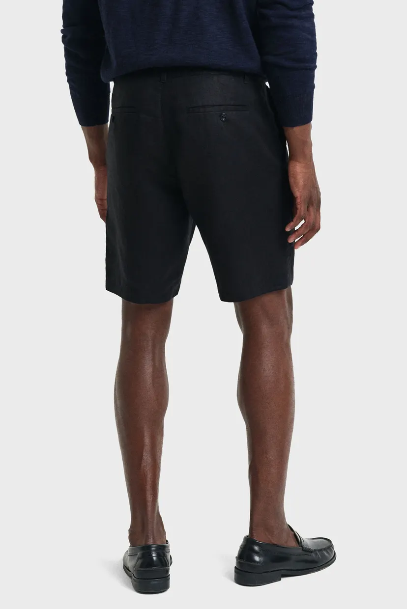 Чоловічі чорні лляні шорти RELAXED LINEN DS SHORTS 3