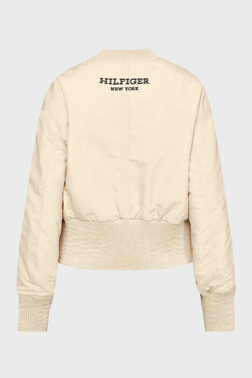 Женский бежевый бомбер CLEAN PADDED BOMBER 8