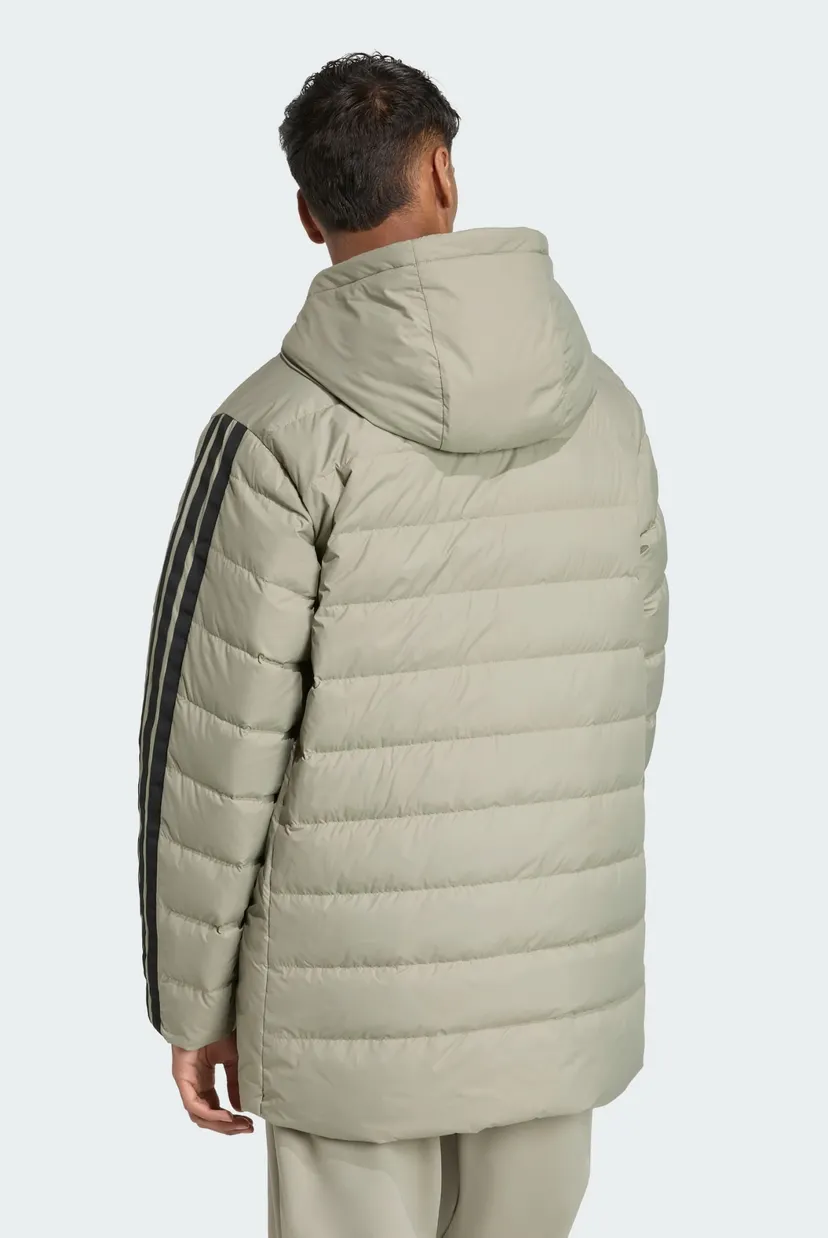 Чоловічий оливковий пуховик Essentials CLIMAWARM 3-Stripes 3