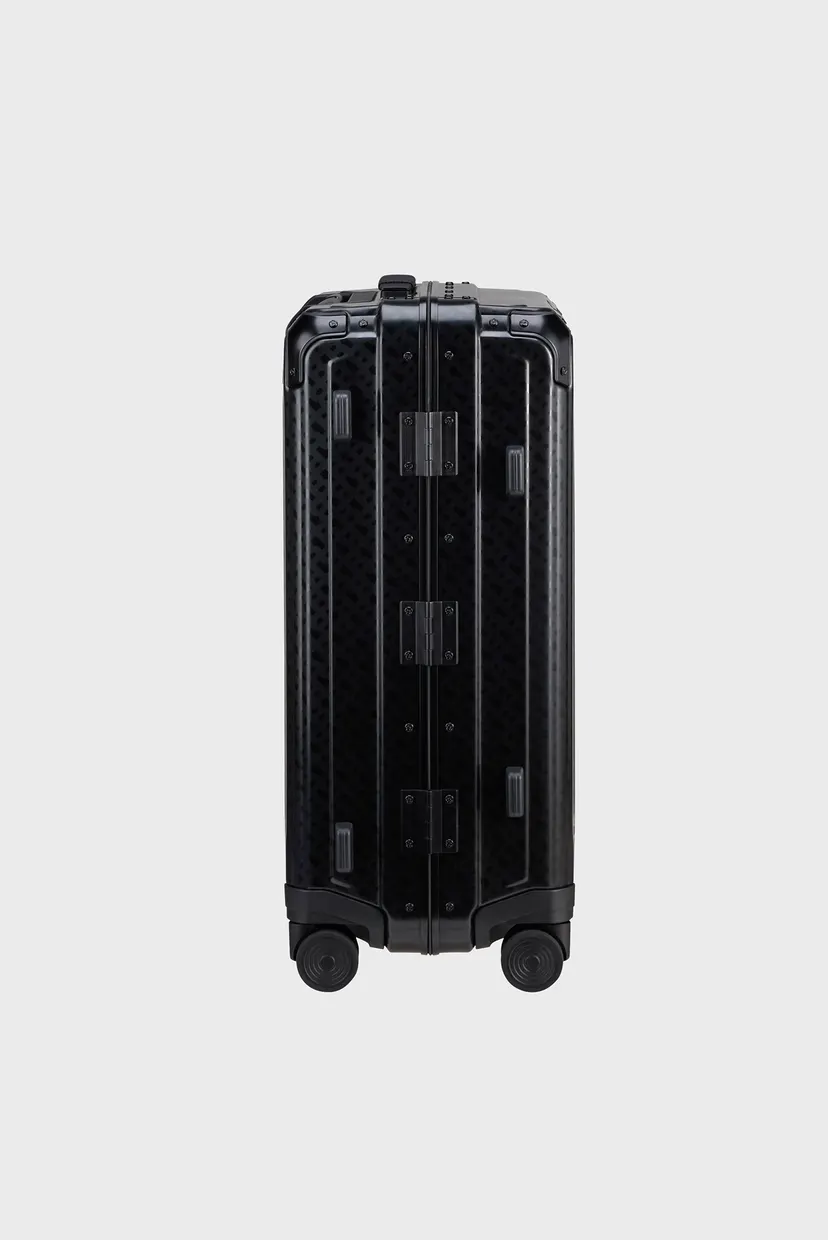 Черный чемодан 55 см LITE-BOX ALU / BOSS GRAPHITE MONOGRAM 6