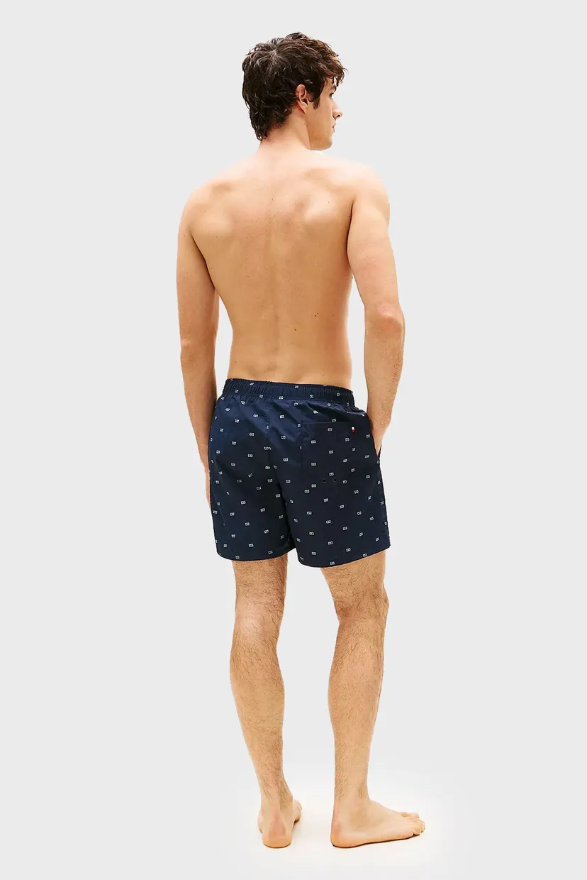 Чоловічі темно-сині плавальні шорти з візерунком MEDIUM DRAWSTRING PRINT 3