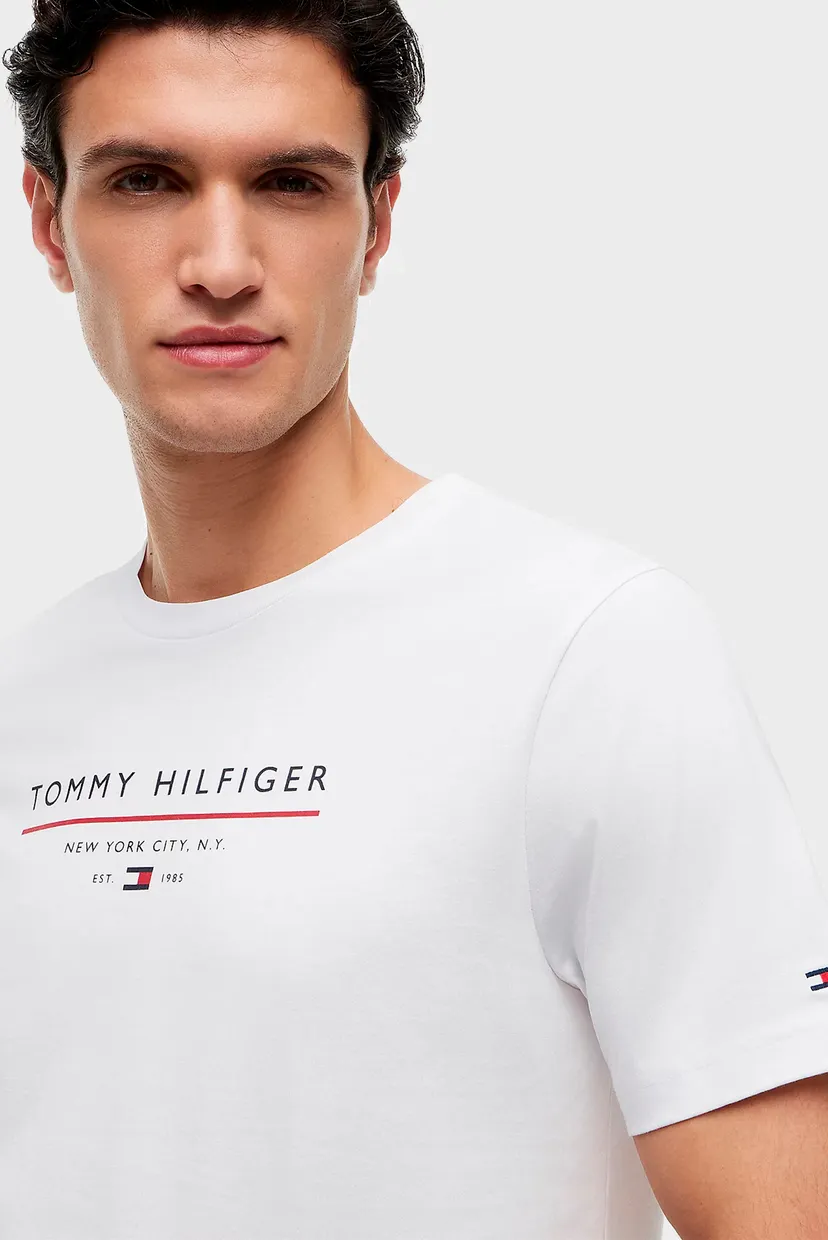 Мужская белая футболка BRAND LOVE 4