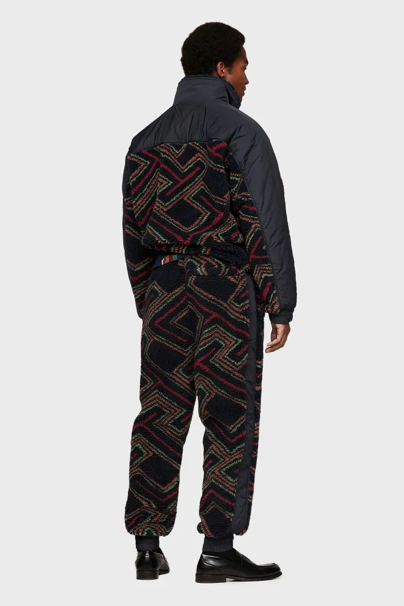 Темно-синие спортивные брюки с узором Tommy x Pendleton (унисекс) 5