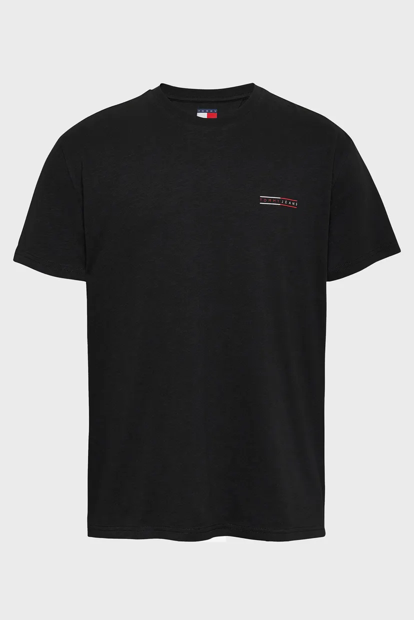 Чоловіча чорна футболка REG GRAPHIC SLUB TEE EXT 6