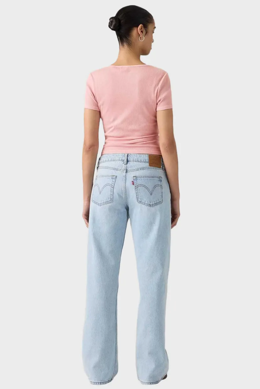 Жіночі блакитні джинси Low Loose 3