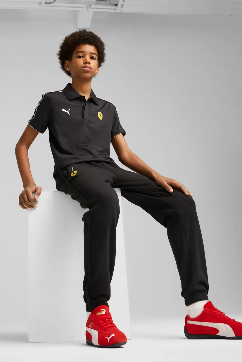 Детские черные спортивные брюки Scuderia Ferrari Race Pants Youth