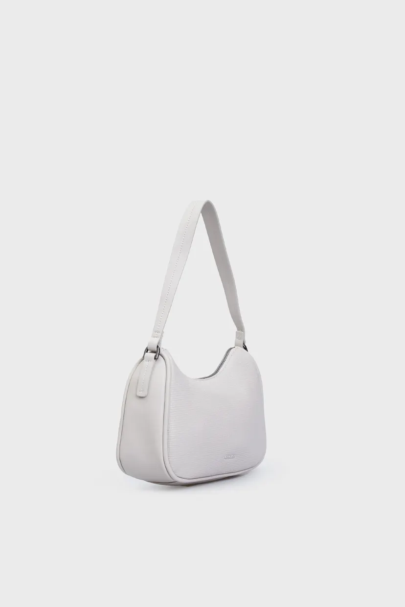 Жіноча біла сумка CK REFINE SHOULDER BAG_BRAID 4