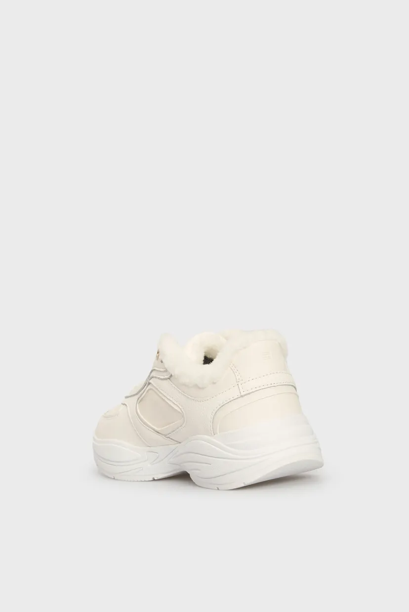 Жіночі білі шкіряні кросівки CHUNKY WINTER RUNNER 5