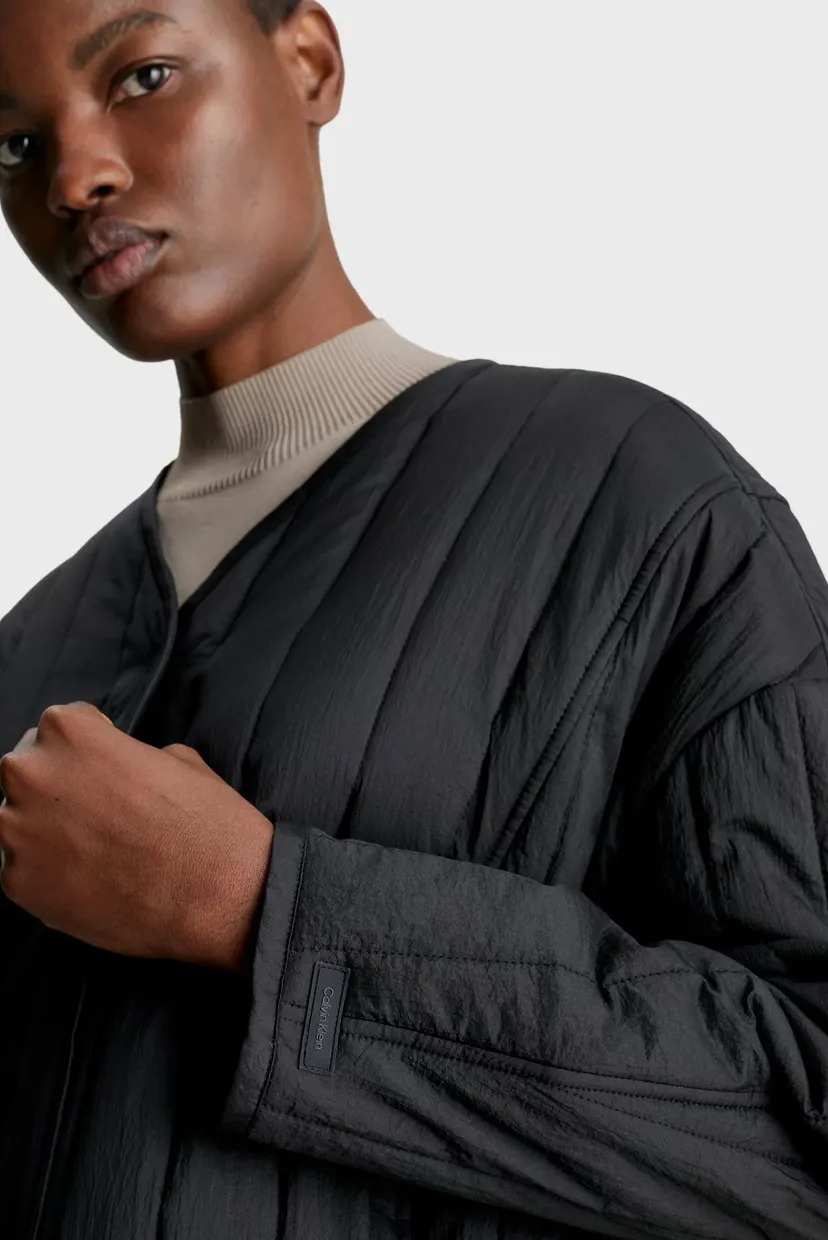 Жіноча чорна куртка LW VERTICAL QUILT JACKET 4