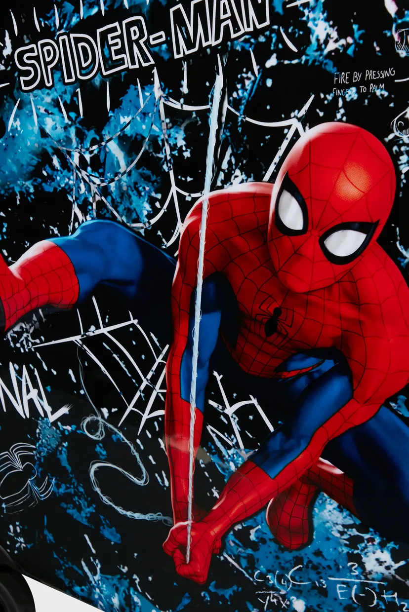 Дитяча чорна валіза з візерунком 45 см SPIDERMAN MYSTERY 3