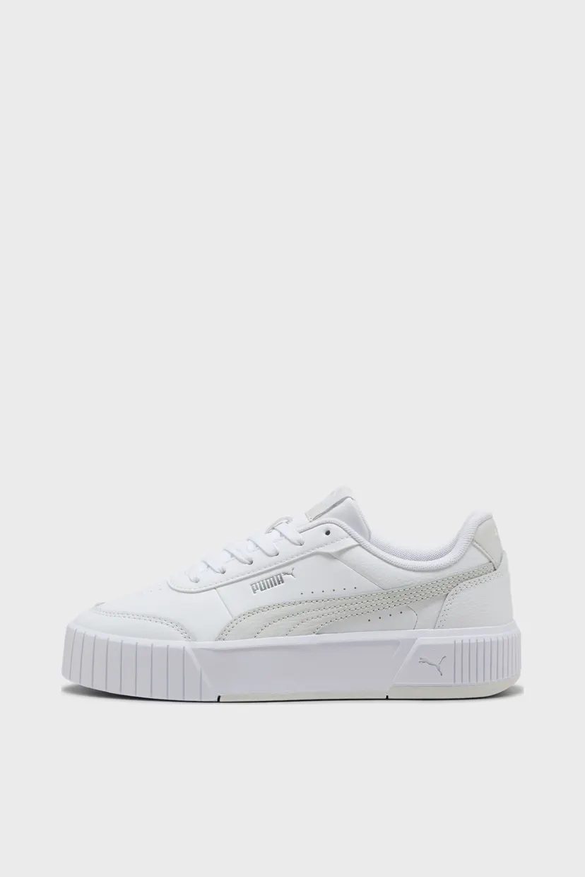 Женские белые кожаные сникерсы  Carina Mia Sneakers Women 3