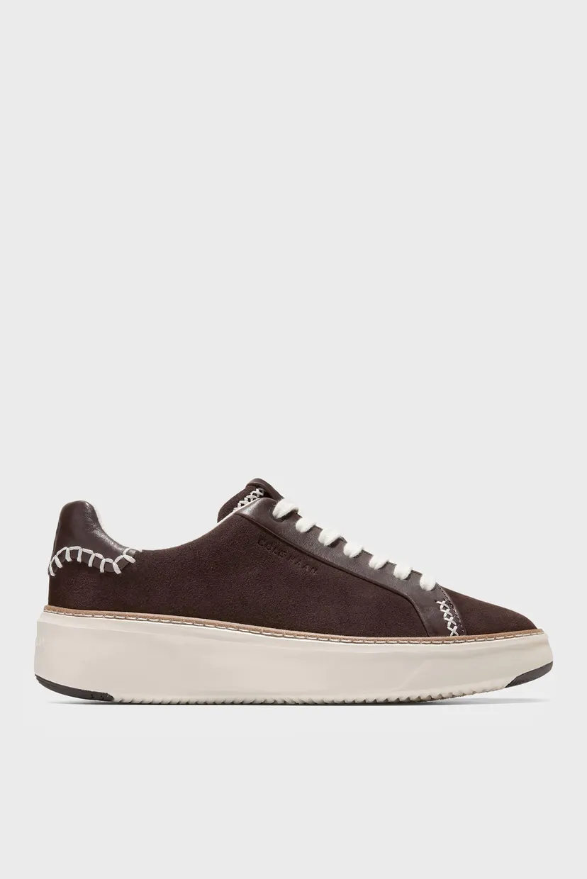 Жіночі темно-коричневі замшеві снікерси GrandPrø Topspin Cole Haan