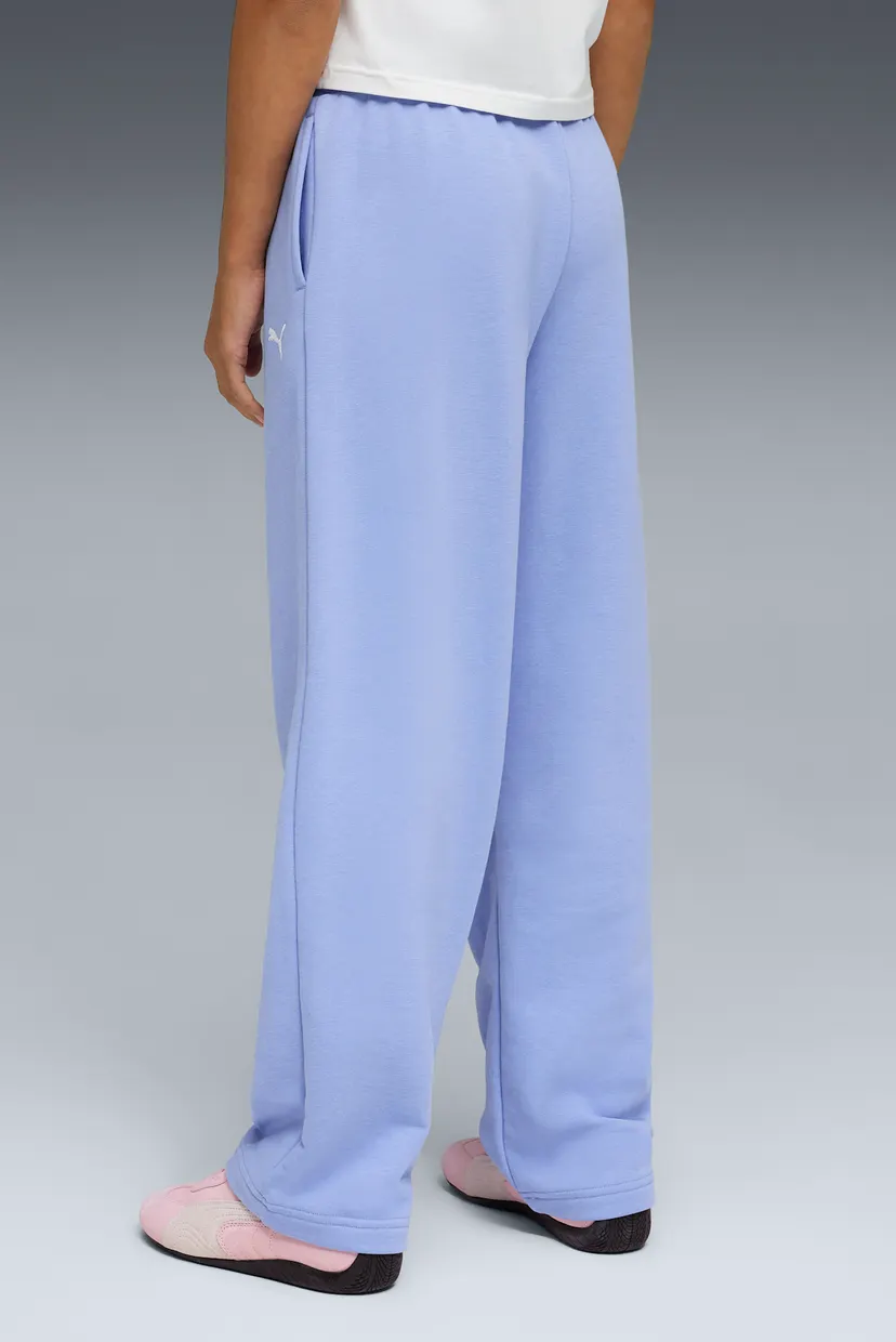 Дитячі бузкові спортивні штани Wardrobe Essentials Relaxed Wide Leg Sweatpants Youth 3