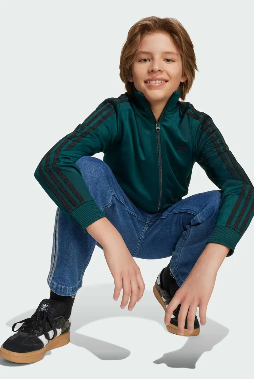 Дитяча темно-зелена спортивна кофта Adicolor Firebird Kids 6