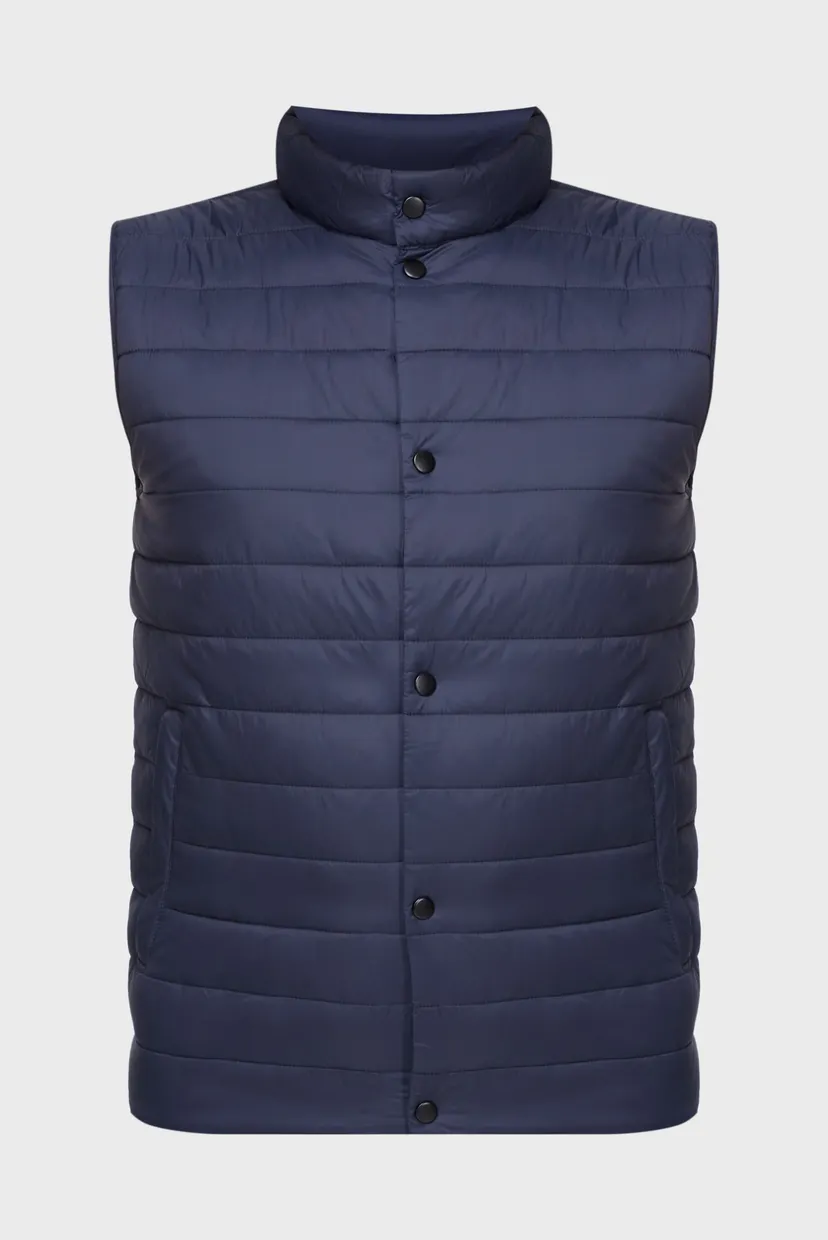 Мужской темно-синий жилет Lightweight padded bodywarmer 6