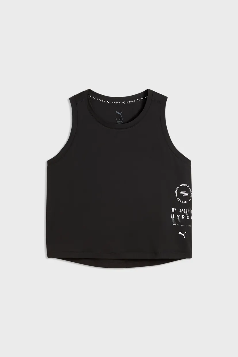 Женский черный топ PUMA x HYROX CLOUDSPUN ThermoAdapt Crop Tank Women 4