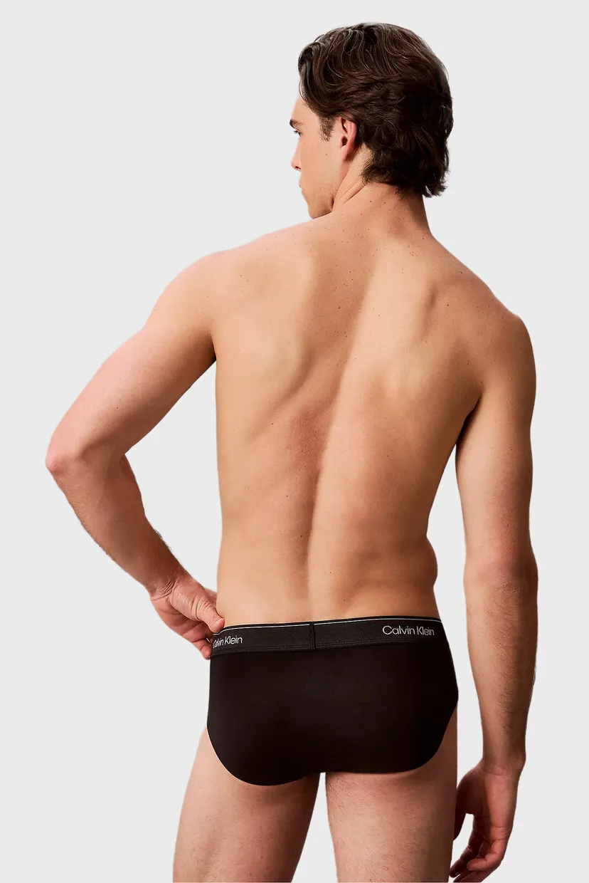 Мужские черные брифы (3 шт) HIP BRIEF 4