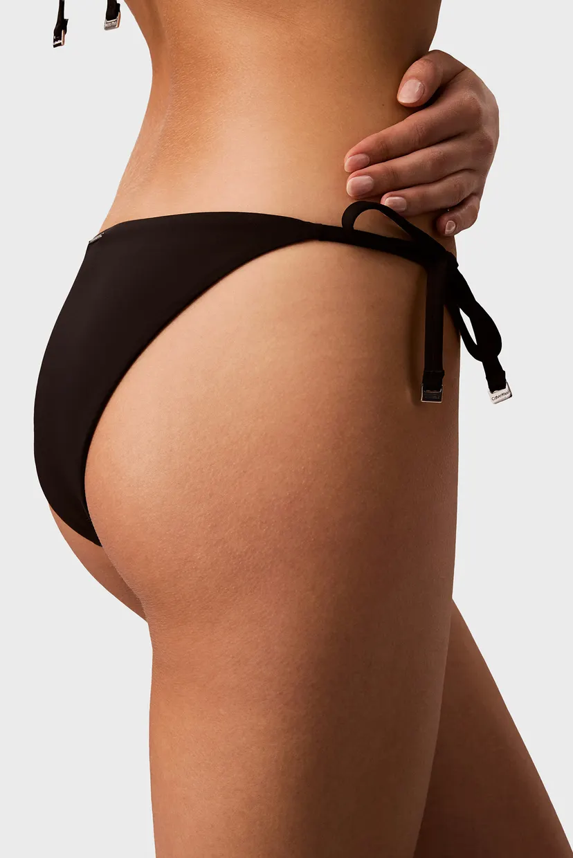 Женские черные трусики от купальника SIDE TIE 5
