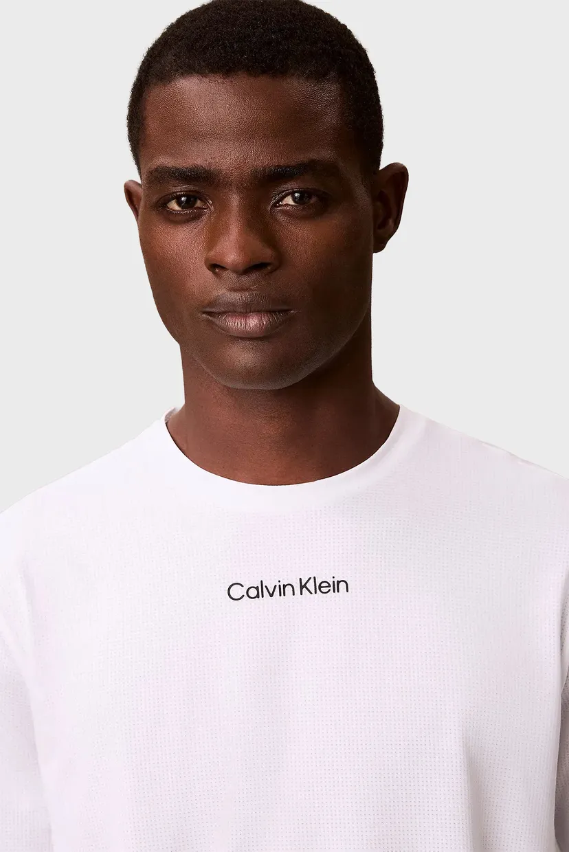 Мужской белый лонгслив LS TEE 4