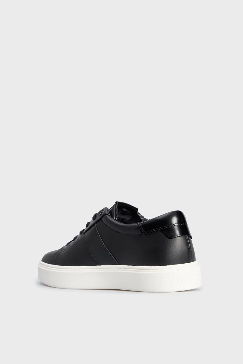 Чоловічі чорні шкіряні снікерcи LOW TOP LACE UP LTH 5