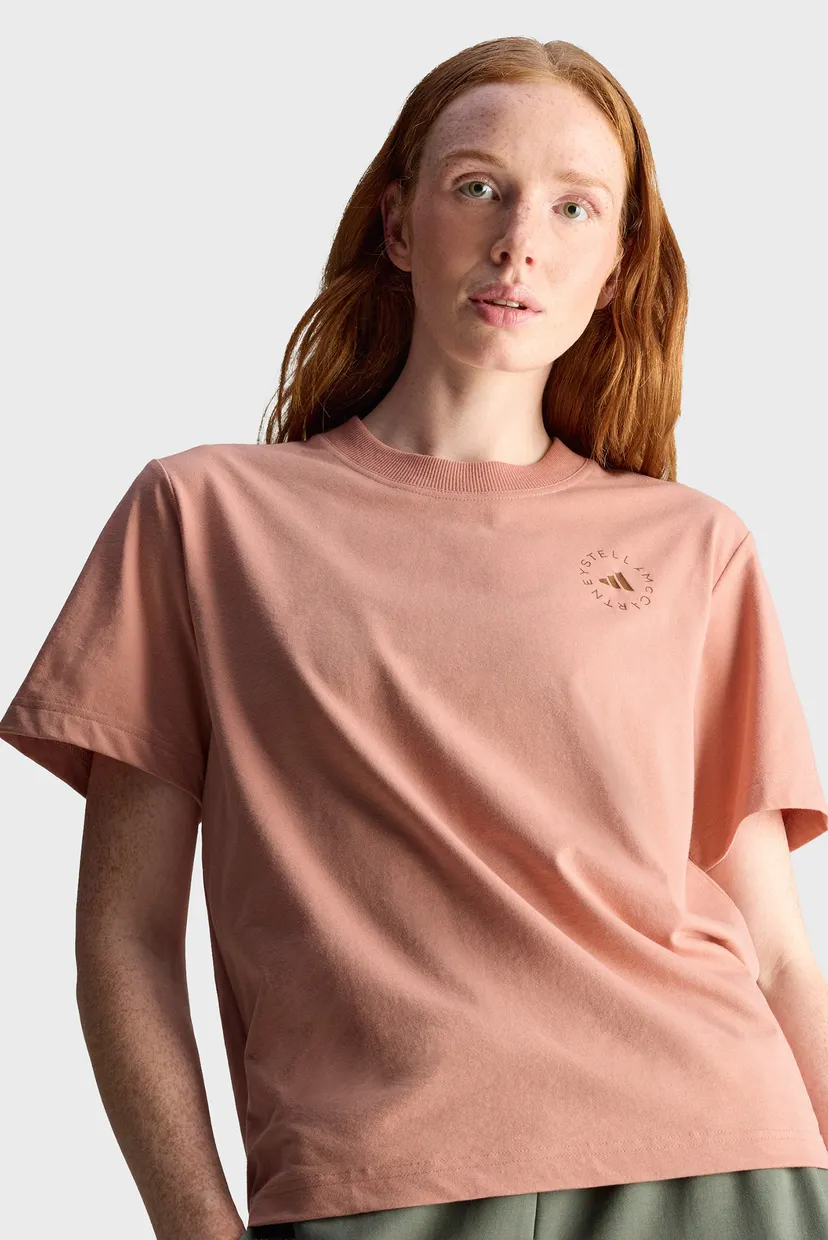 Женская розовая футболка adidas by Stella McCartney TrueCasuals Regular Sportswear 4