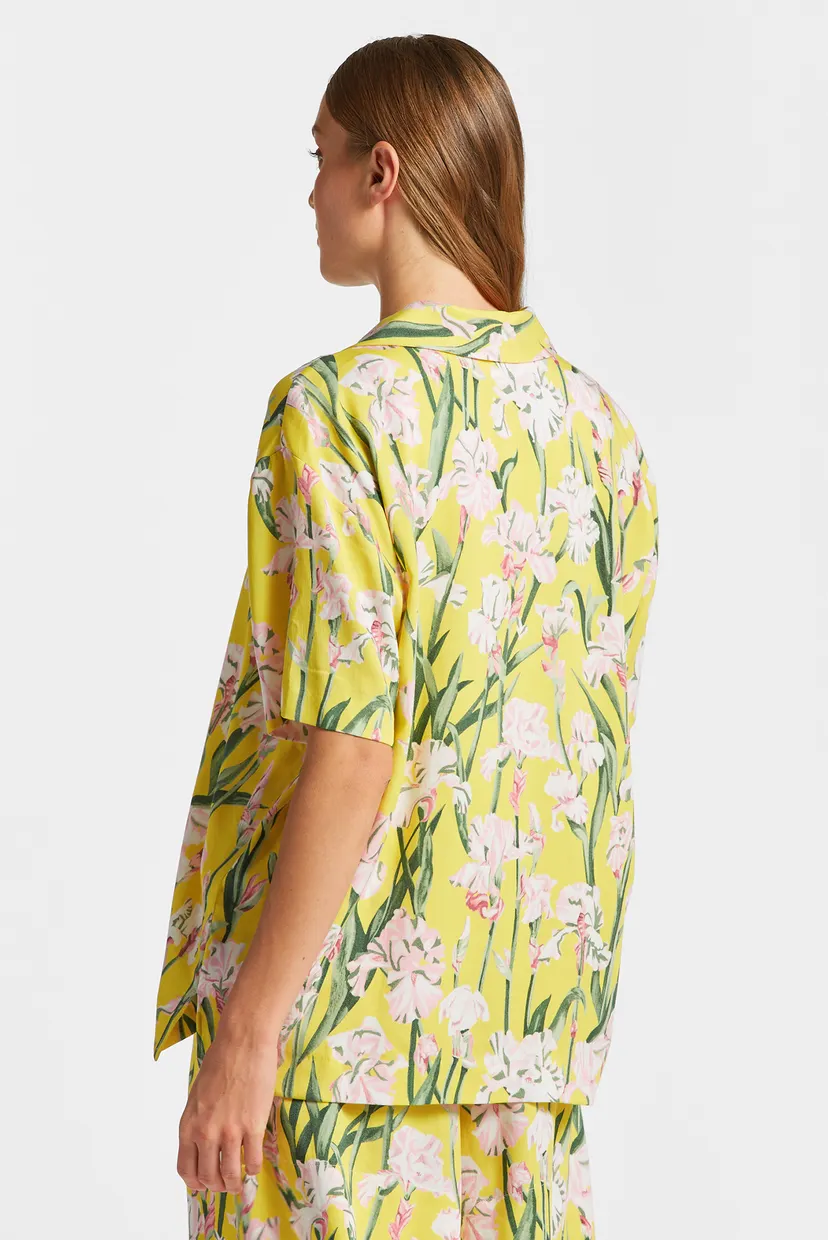 Жіноча жовта блуза з візерунком REL IRIS PRINT SS PYJAMA 3