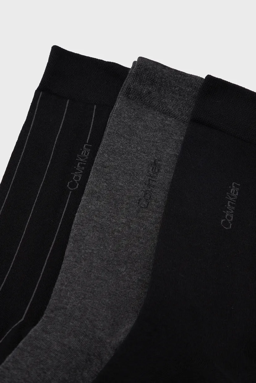 Чоловічі шкарпетки (3 пари) CK MEN SOCK 3P STRIPE GIFTBOX 3