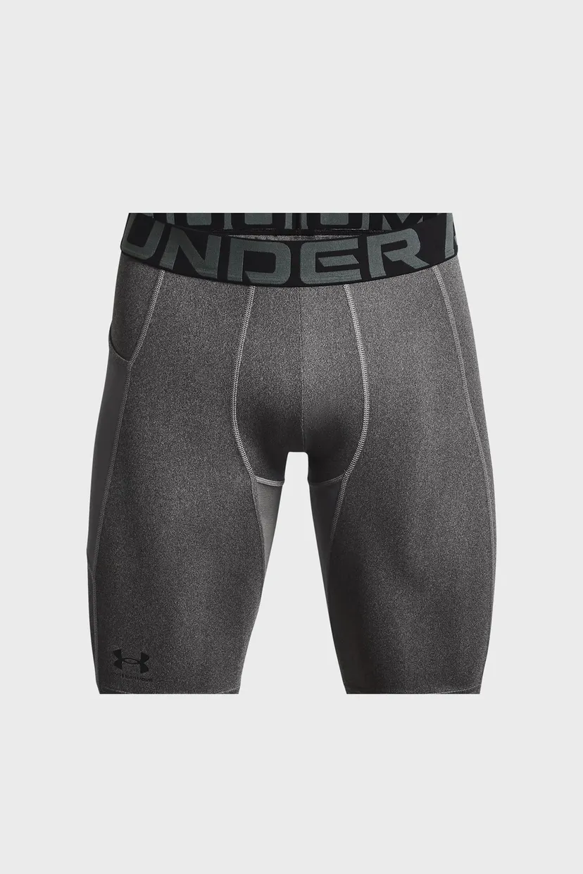 Мужские серые тайтсы UA HG Armour Lng Shorts 5