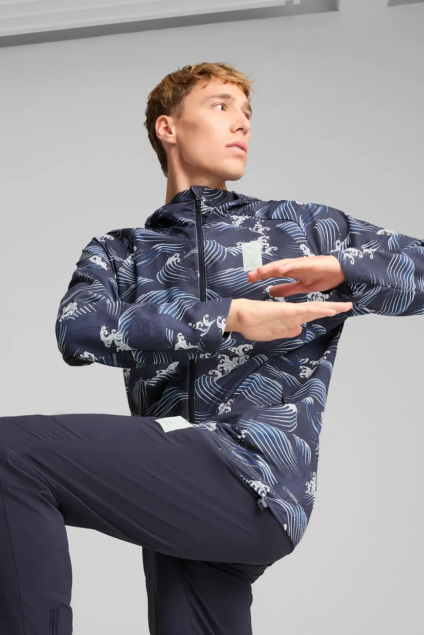 Чоловіча темно-синя вітровка з візерунком PUMA x SAYSKY Graphic