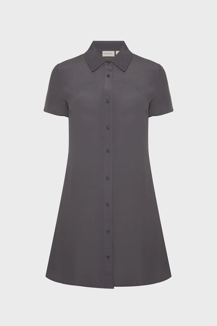 Жіноча темно-синя сукня VISCOSE BUTTON DOWN A-LINE DRESS 6