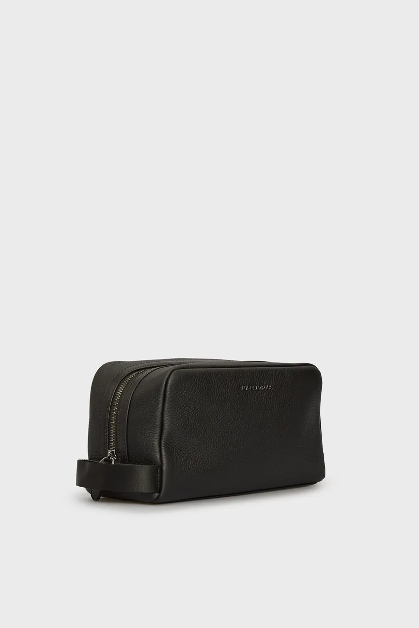 Чоловічий чорний несесер HUDSON TOILETRY KIT 3