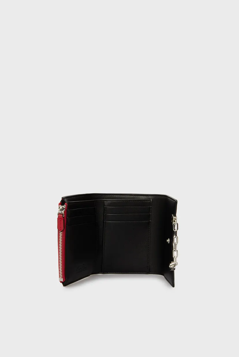 Жіночий червоний шкіряний гаманець SEVEN GRAINY TRIFOLD WALLET 5