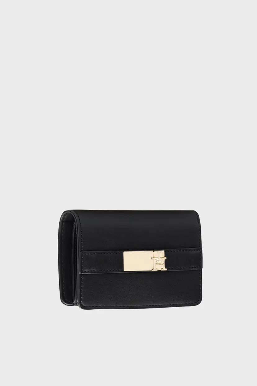 Женский черный кошелек TH HERITAGE SLIM MED WALLET 3