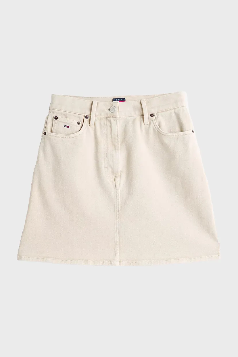 Жіноча біла джинсова спідниця GMD COTTON MOM 5