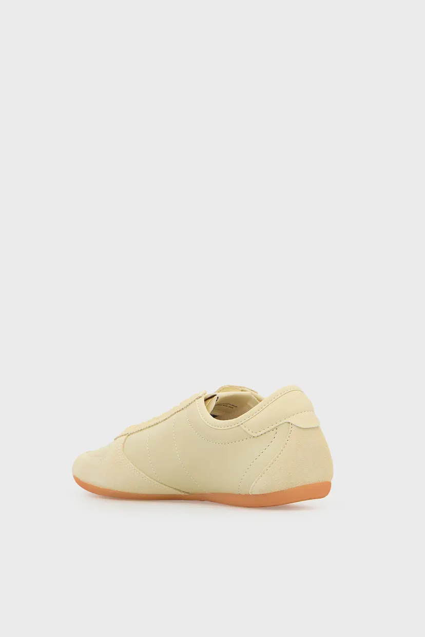 Женские бежевые кожаные кроссовки BALLET SNEAKER 5