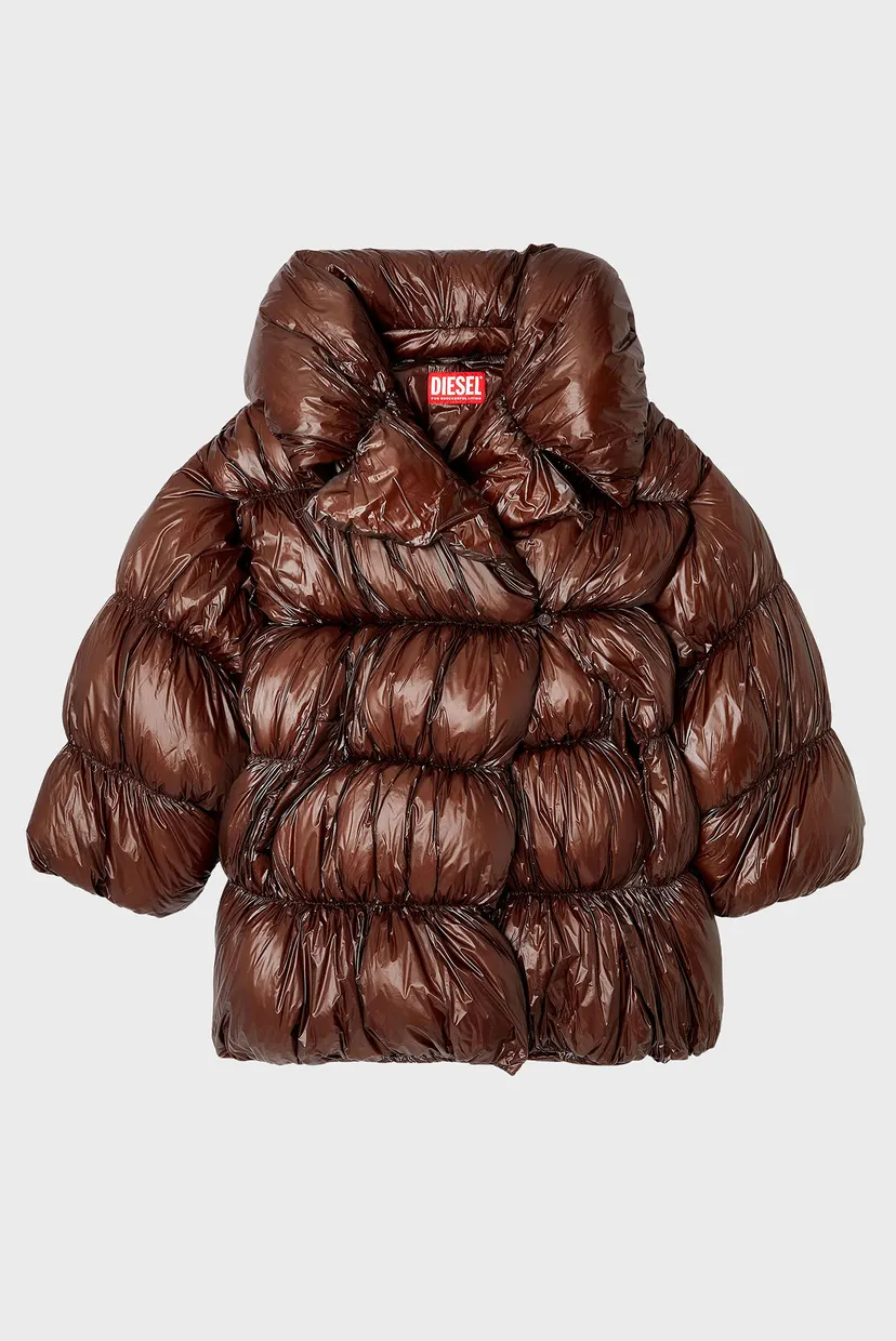 Коричневый пуховик W-INONA (унисекс) Diesel A18396 0DEBT — MD-Fashion