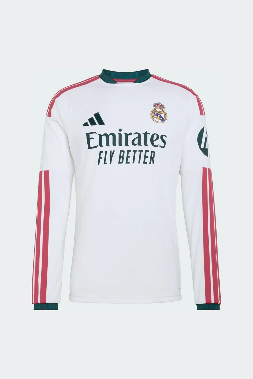 Чоловічий білий лонгслів з візерунком Real Madrid 26/27 6