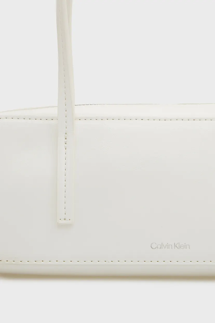 Жіноча біла сумка FOIL LOGO GLOSSY BAULETTO 6