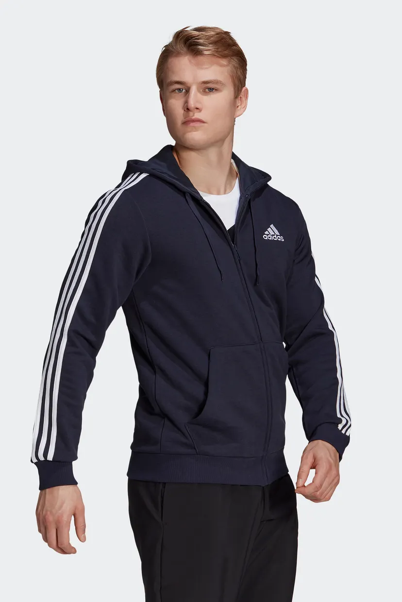 Чоловіче темно-синє худі Essentials 3-Stripes 4