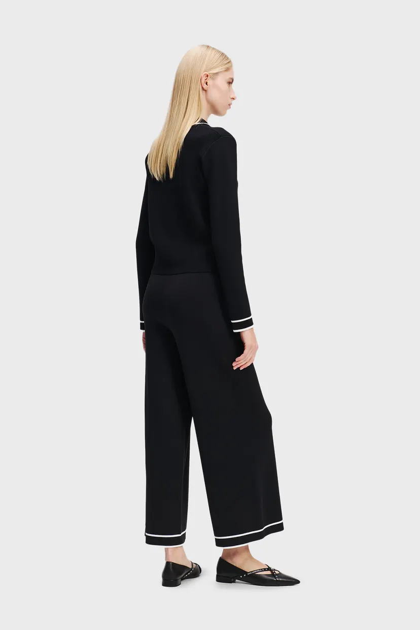 Женские черные кюлоты KARL WARDROBE KNIT CULOTTE 3