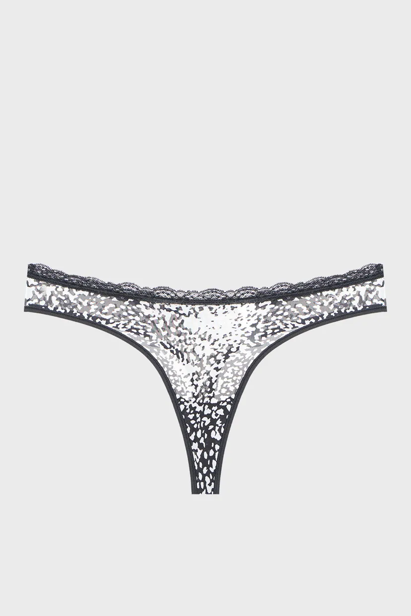 Жіночі трусики з візерунком THONG 7