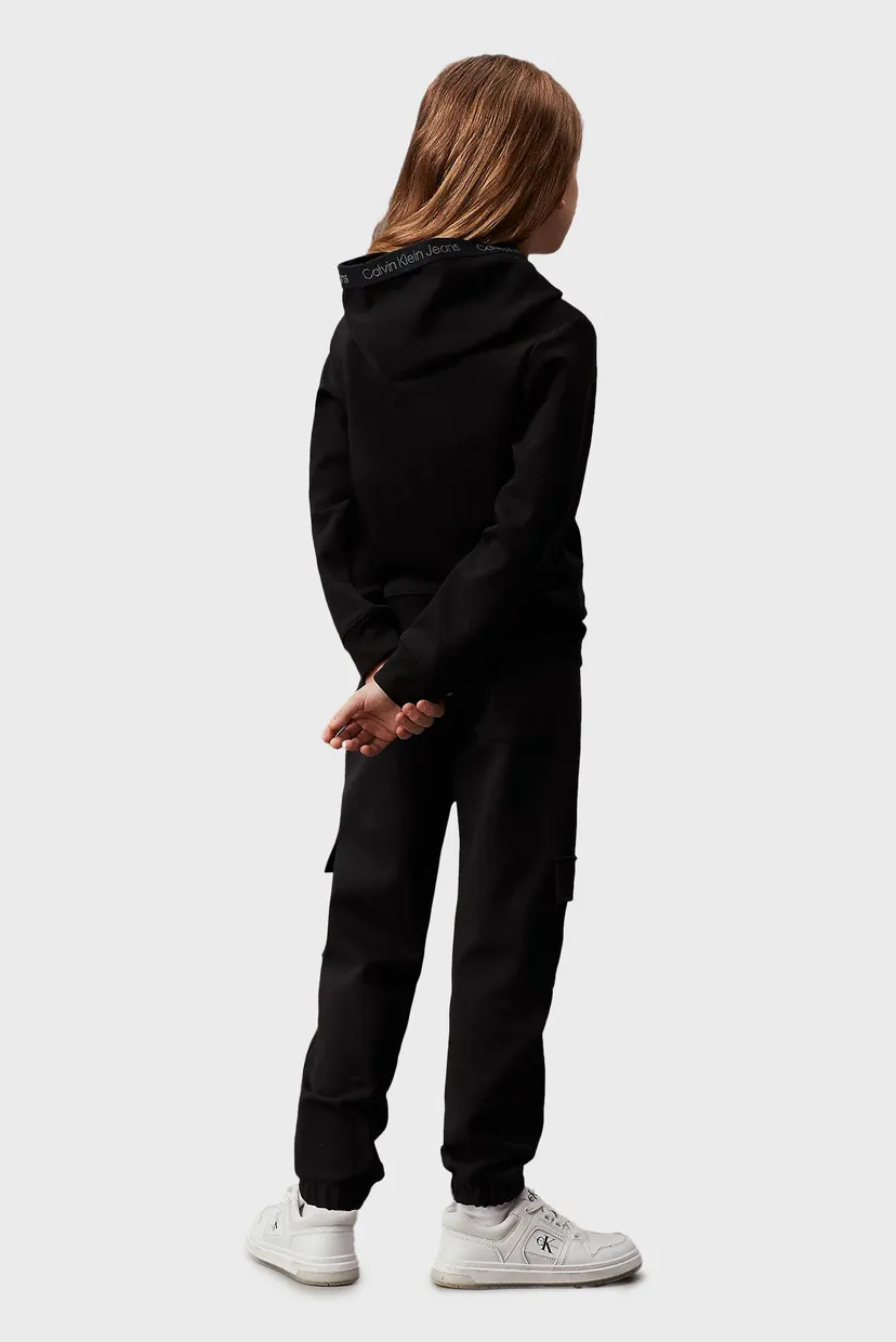 Детские черные брюки TAPE RELAXED TERRY CARGO 3