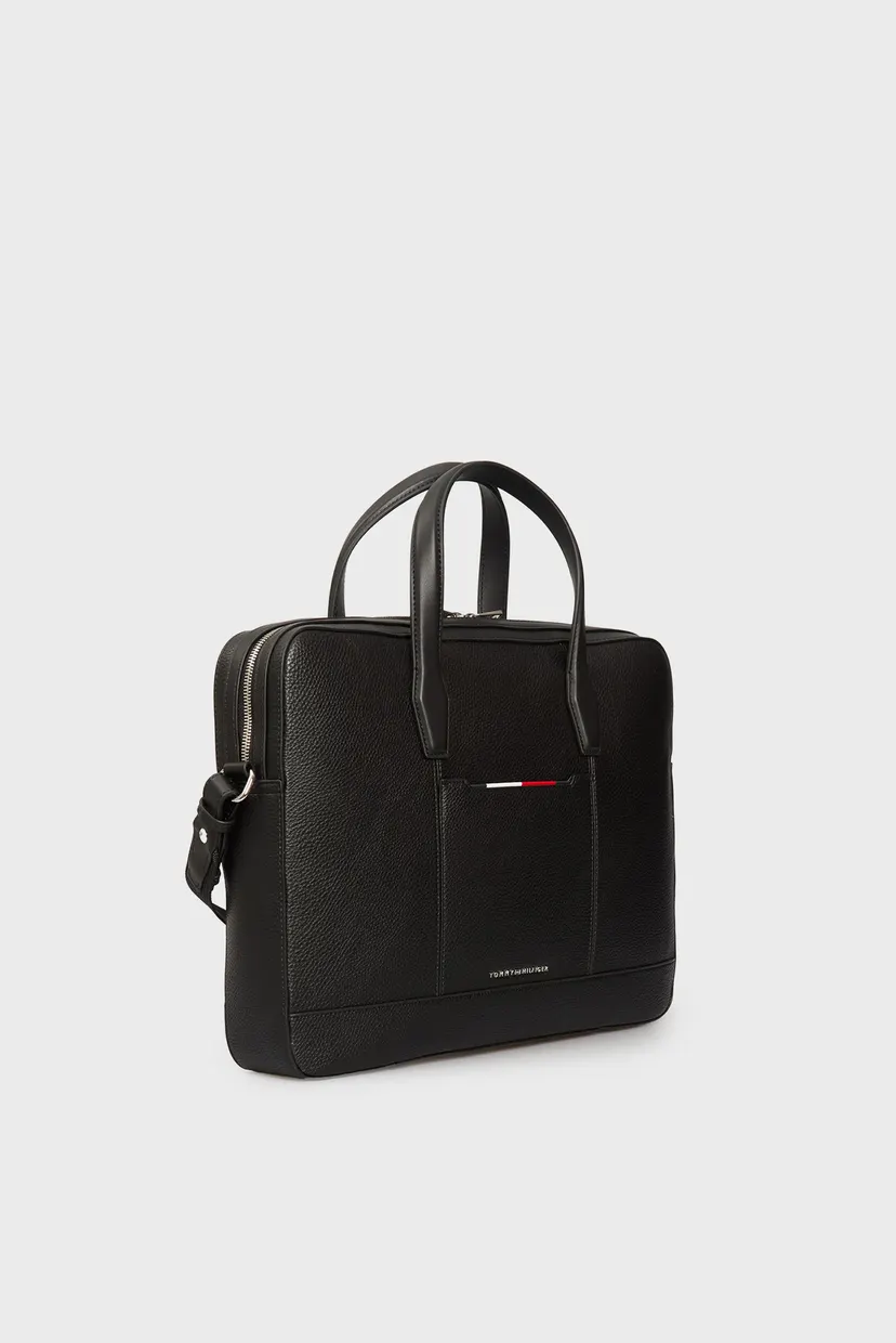 Чоловіча чорна сумка для ноутбука CENTRAL SLIM COMPUTER BAG 3