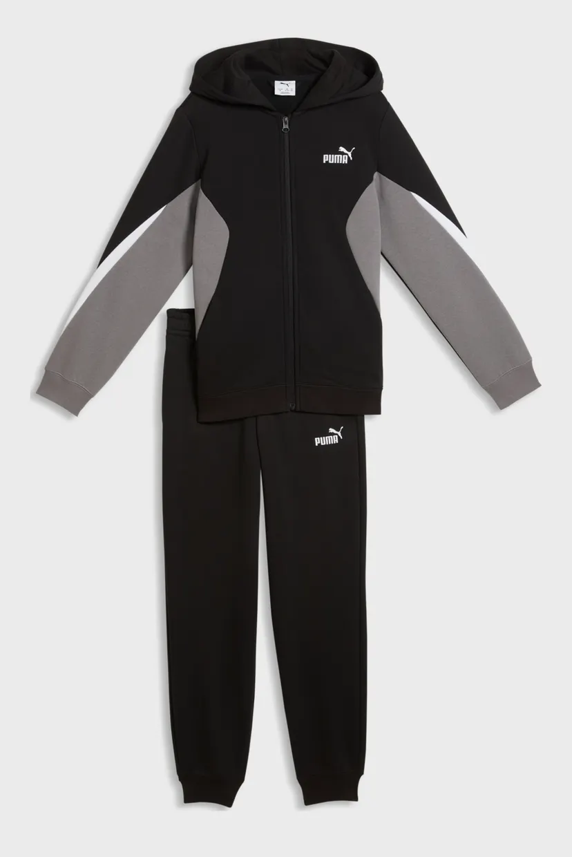Дитячий чорний спортивний костюм (худі, брюки) Essentials Colourblocked Full-Zip Tracksuit Youth 4