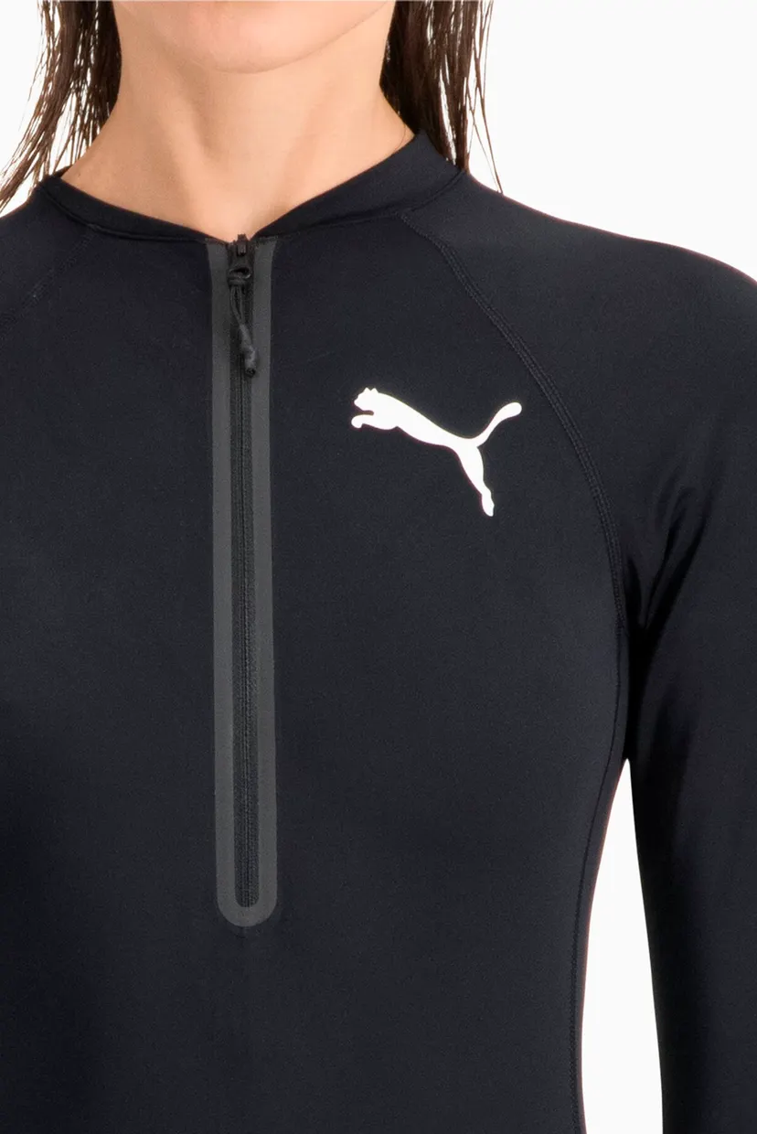 Женский черный гидрокостюм PUMA Swim Women Long Sleeve Surf Suit 4