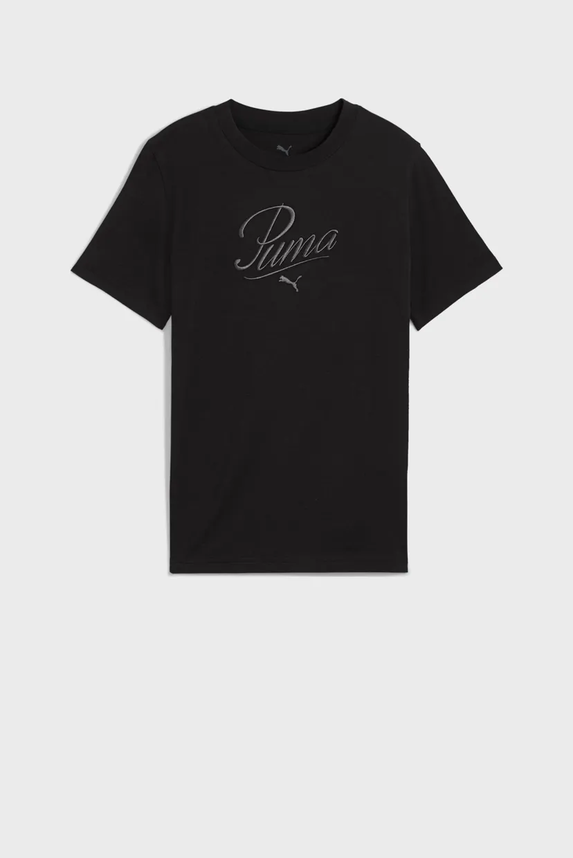 Дитяча чорна футболка Essentials Script Tee Youth 4