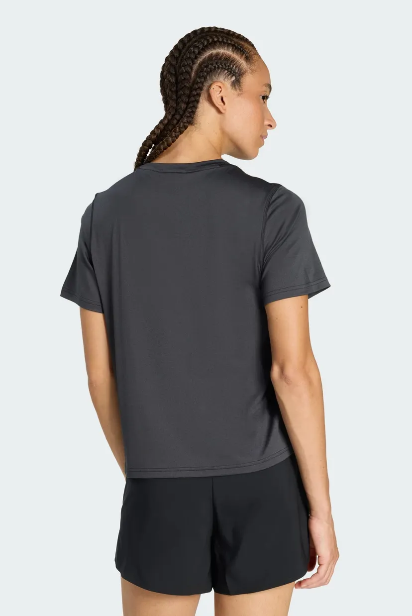 Женская черная футболка Workout Essentials Crew Neck 3