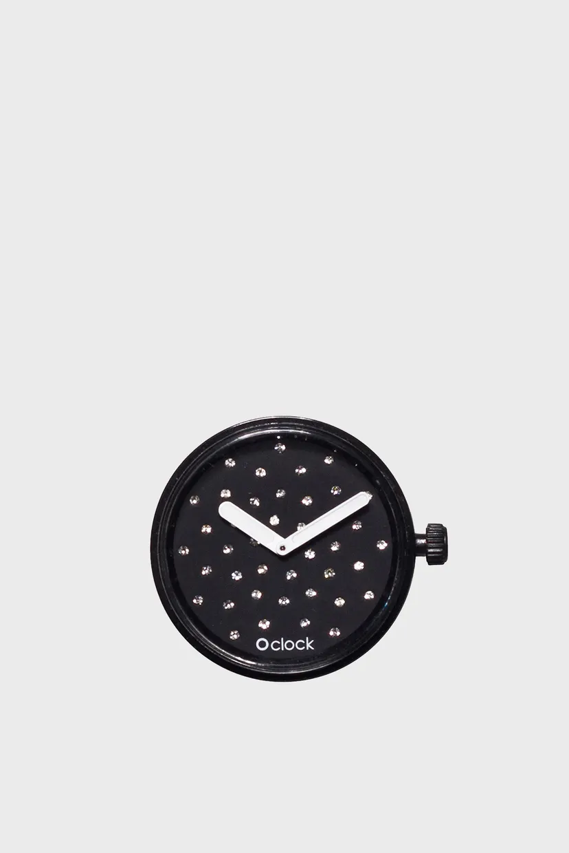 Женские черные часы O clock 3
