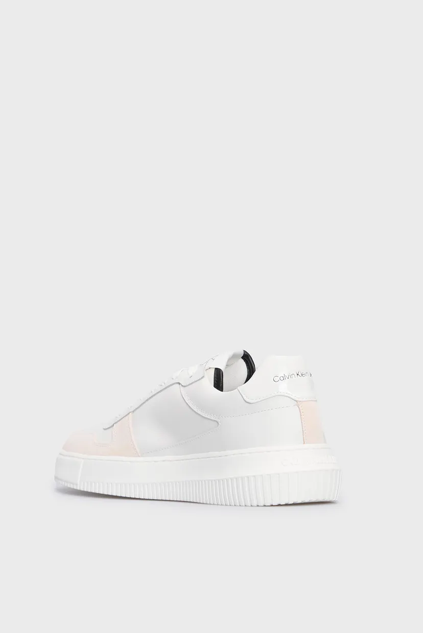 Чоловічі білі шкіряні снікерси CHUNKY CUPSOLE LTH 5